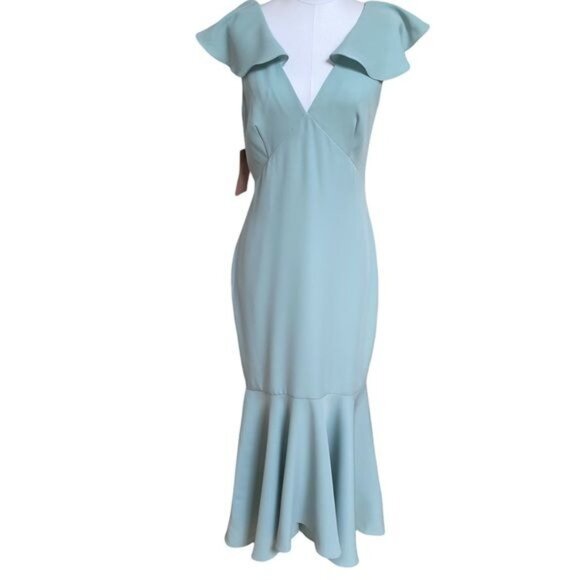 Sachin & Babi BHLDN Babi Noir Mason Ruffle Gown Size 6 NWT - Picture 3 of 11